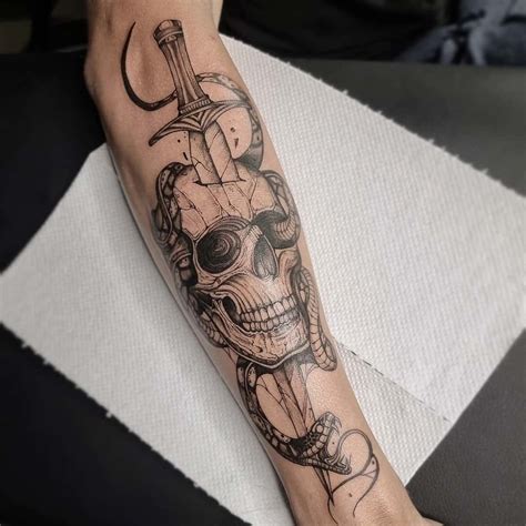 Details 66 Flaming Skull Tattoo Forearm Best Vn