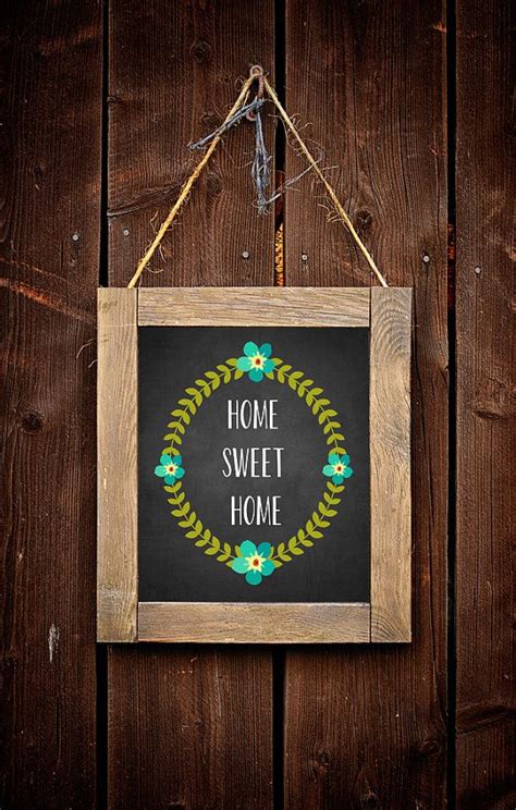 Home Sweet Home Printable Art For The Home Instantly Downloadable