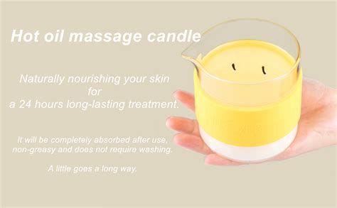 Ansoyer Massage Oil Candle Luxury Body Lotion Candle Coconut And Lemon Scent 300g Amazon