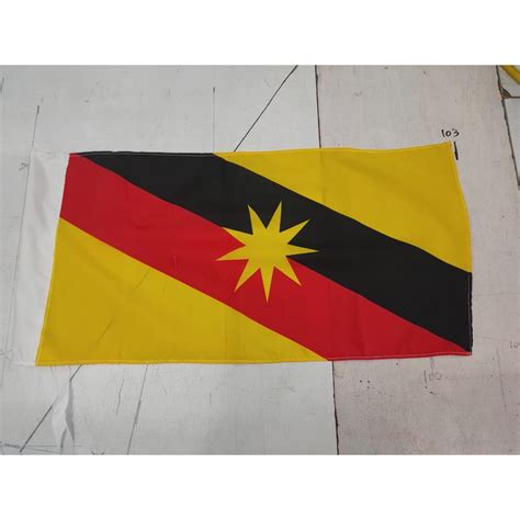 Cotton1x2ft Bendera Sarawak Flag Ready Stock Shopee Malaysia