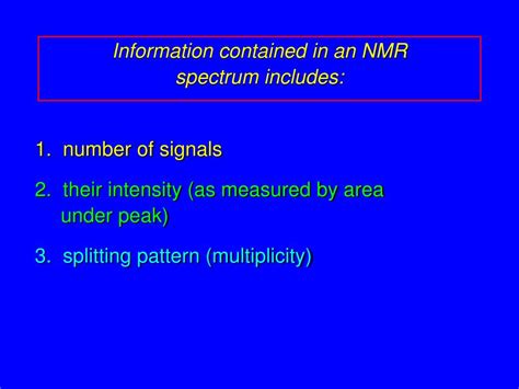 Ppt Interpreting Proton Nmr Spectra Powerpoint Presentation Free Download Id