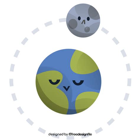 Moon Orbiting Earth Free Clipart Free Download