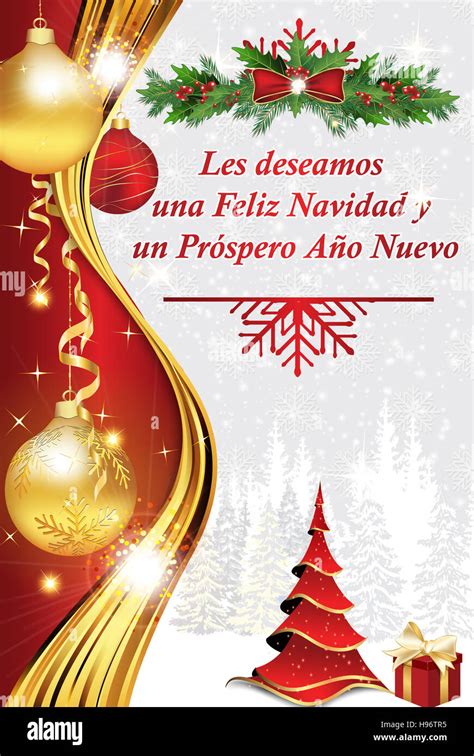 Les Lexicale Feliz Navidad Y Feliz Año Nuevo Tarjeta De Felicitación