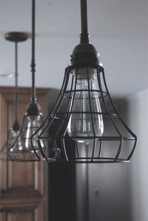 Diy Industrial Pendant Cage Light