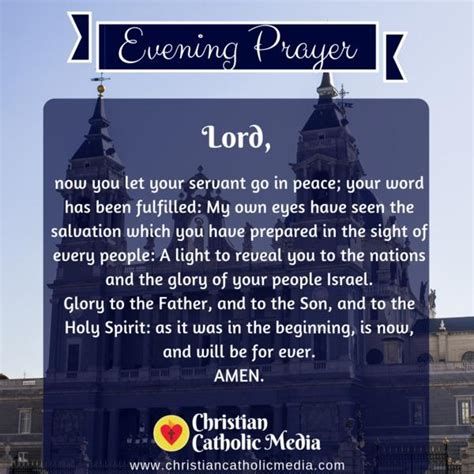 Evening Prayer Catholic Monday 11 18 2019 Christian Catholic Media