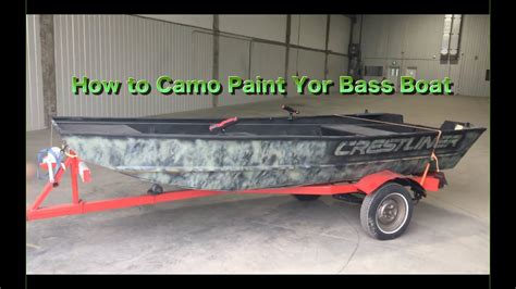 How To Camo Paint Your Jon Boat Youtube