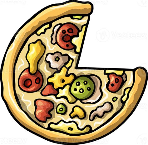 Pizza Cartoon Funny Illustration 37383924 Png