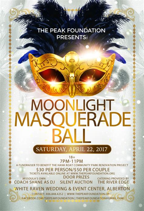 Moonlight Masquerade Ball 04222017 Alberton Montana White Raven