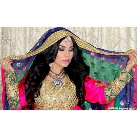 Aryana Sayeed Wearing Her New Afghan Dress