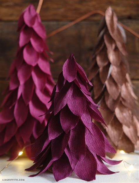Extra Fine Crepe Paper Christmas Tree Decorations In 2022 Paper