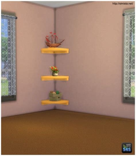 Simista Corner Shelf • Sims 4 Downloads Corner Shelves Shelves