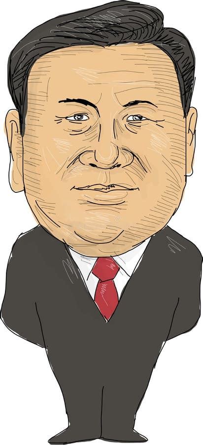 Xi Jinping President China Editorial Image Illustration Of Graphic