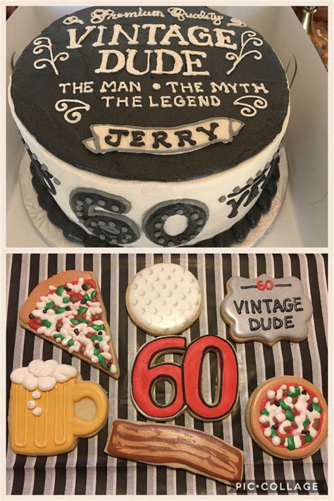 The 18th, 50th, 60th even 80th birthdays are also celebrated with pageantry. 60th Birthday Cake Cookies -Favorite Things / Vintage Dude ...