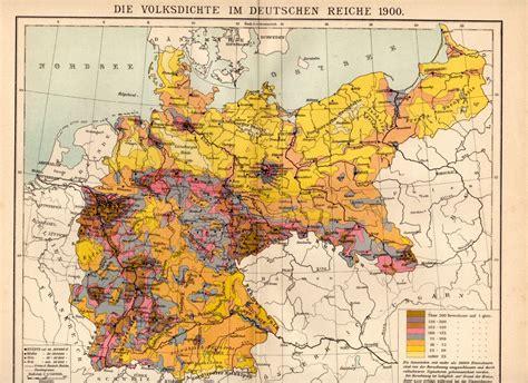 German Empire Population Density 1900 1500x1090 Cartography Map