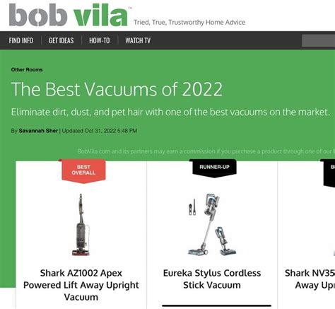 Pin By Donnette Mann On Best Bob Villa In 2022 Best Vacuum Stick