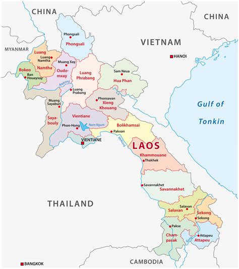 top 3 major cities in laos