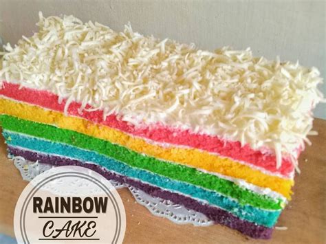 Resep Rainbow Cake Kukus Nyliem 😋 Oleh Sasha Dapoer Osha Ricetta
