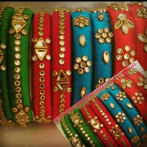 Pin By Husna Hassan On Chooriyanbangles Thread Bangles Design Silk Thread Bangles Silk