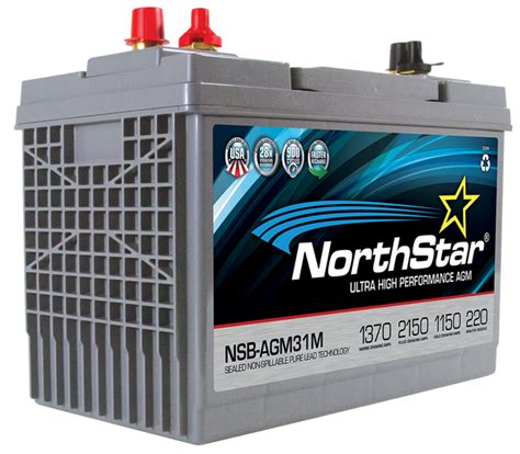 Northstar Nsb Agm31m Marine Battery Group 31 12v Battery