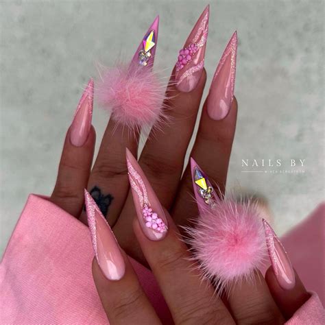 50 Fearless Stiletto Nails To Go Outside Your Box Hairstyle