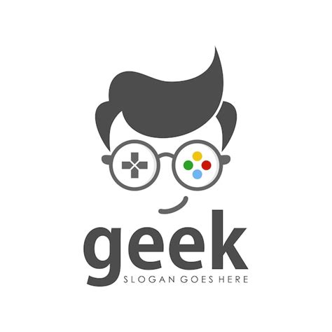 Plantilla De Diseño De Logo Geek Descargar Vectores Premium