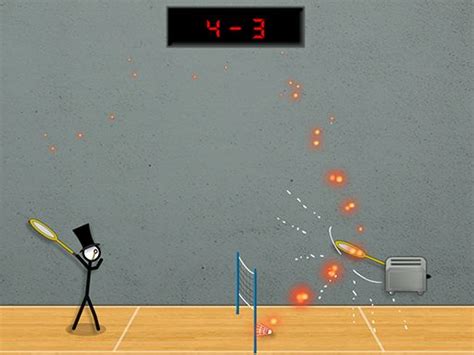 Stick Figure Badminton 3