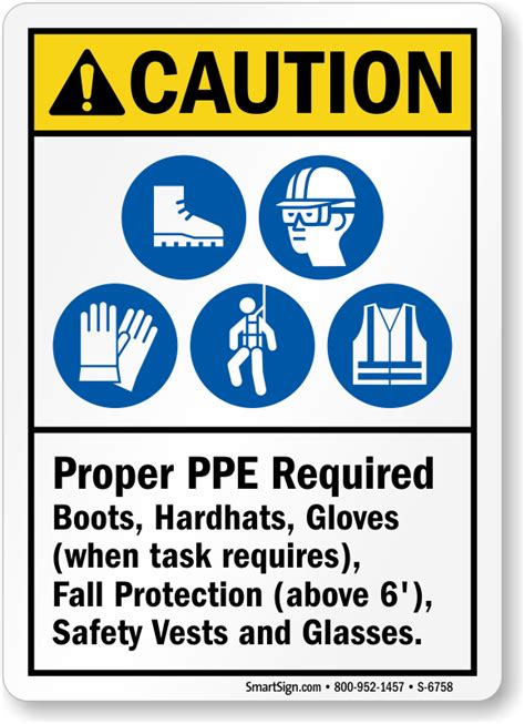 Gloves Required Signs Inform Of Wear Your Gloves Instructions