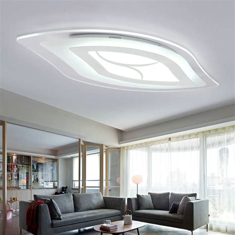 Designer 36w led wohnzimmer deckenleuchte aus chrom etc. Moderne Deckenleuchte Modern Blatt Design im Wohnzimmer