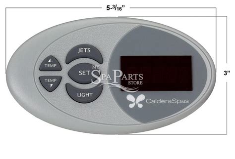 Caldera Spa Vacanza Series 5 Button Topside Control Panel 2012 2014 My Spa Parts Store
