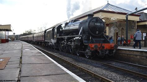 Steam Locomotive No 44871 For Keighley And Worth Valley Railway Spring
