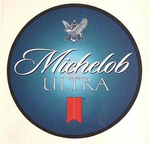 Michelob Ultra Beer 7 Diameter Metal Sign New Free Shipping Beer