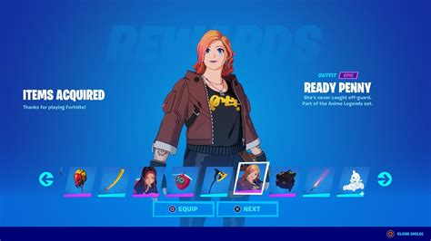 How To Get New Anime Ready Penny Skin In Fortnite Youtube