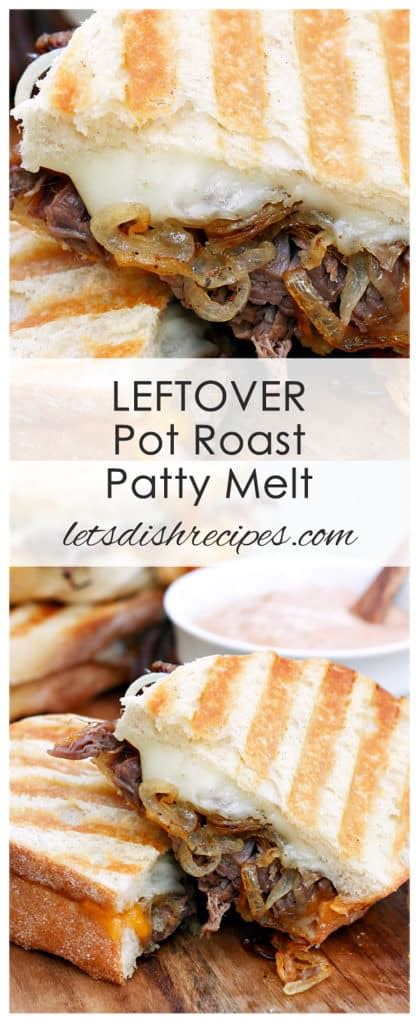 This soup recipe comes together from leftover pot roast, so the measurements of each ingredient may need to be supplemented with fresh meat or vegetables. Leftover Pot Roast Patty Melts | Let's Dish Recipes