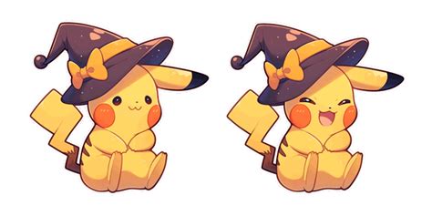 Pokemon Pikachu In Halloween Hat Animated Cursor Sweezy