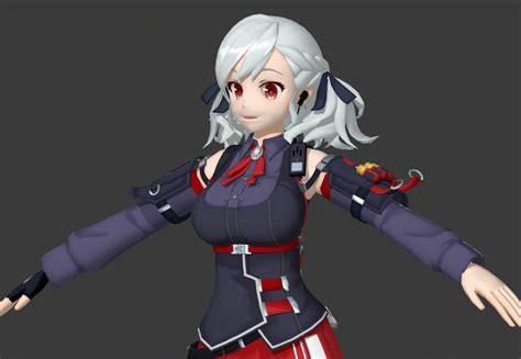 3d Model Spas 12 Rigged Girls Frontline Vr Ar Low Poly Cgtrader