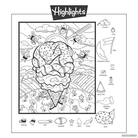 Highlights Hidden Pictures Printable 676