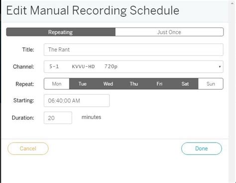 manually scheduled recording start time is recording 6 hours ahead support and troubleshooting