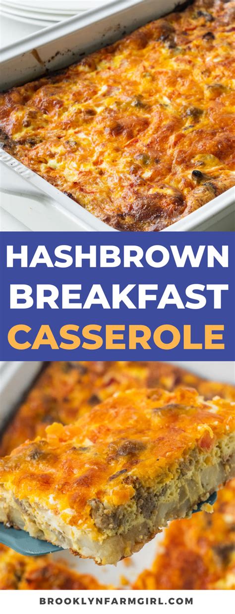 Hashbrown Breakfast Casserole Brooklyn Farm Girl
