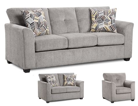 Kennedy Gray Sofa And Loveseat