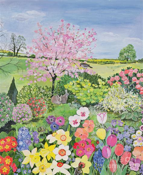 Spring From The Four Seasons Painting By Hilary Jones