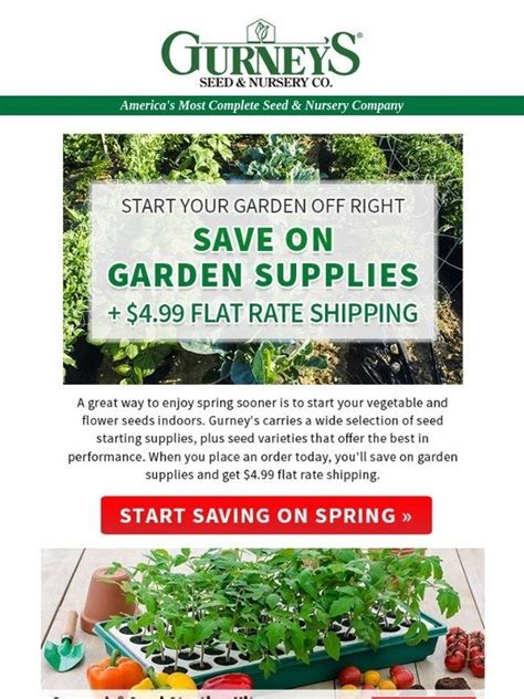 Gurneys Seed And Nursery Think Spring And Save Milled