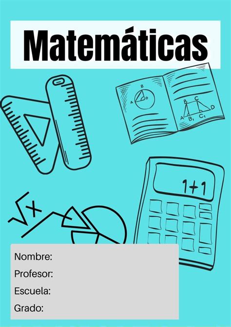 【portadas De Matemáticas】 Portadas Creativas