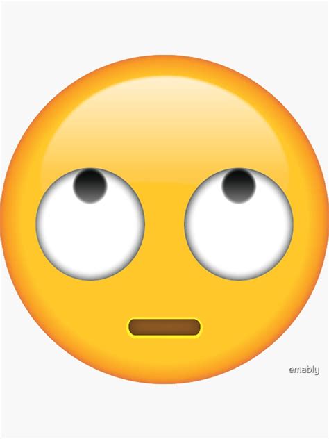 Rollende Augen Emoji Sticker Von Emably Redbubble