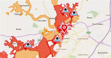 The Full List Of 27 Red Flood Warnings In Place For Gloucestershire