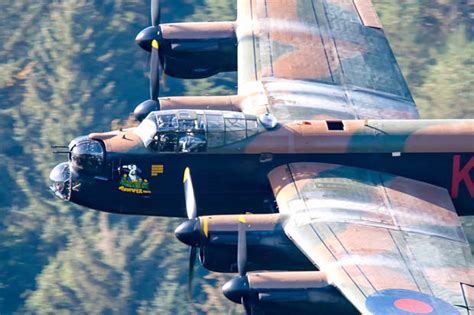 Dambusters Raid Memorial Lancaster Bomber Flies Over Mission Site On
