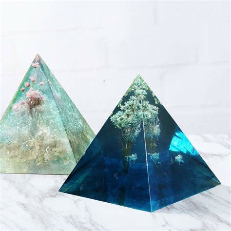 Pyramid Silicone Mold Resin Jewelry Making Mould Epoxy Pendant Craft Diy Tool Ebay