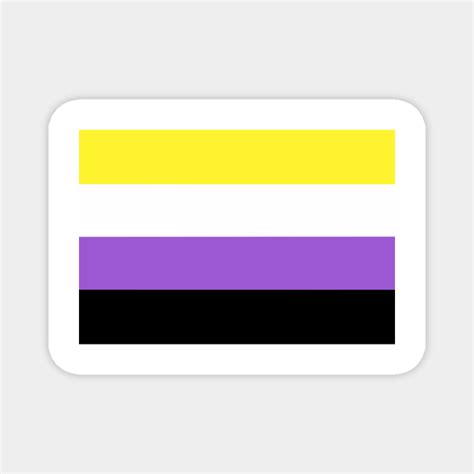 Non Binary Pride Flag Flag Magnet Teepublic