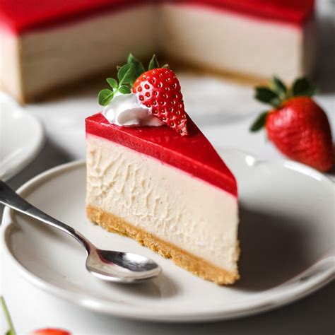 Vegan No Bake Strawberry Cheesecake Project Vegan Baking