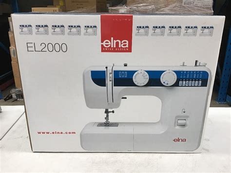Elna El2000 Sewing Machine White Hilco Global Apac
