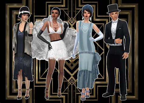 Mmcc And Lookbooks Decades Lookbook The 1920s Sims 4 Mods Clothes